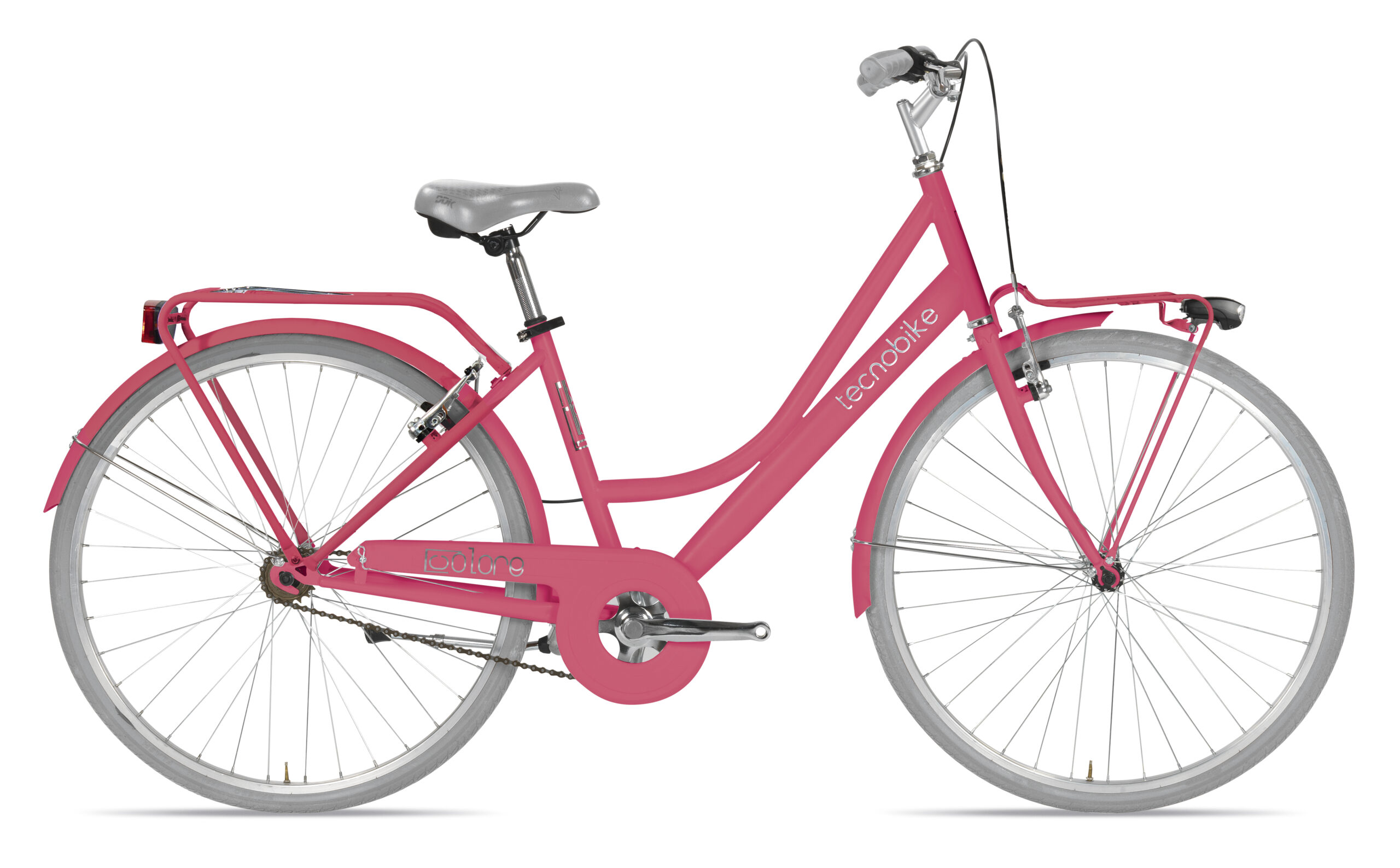 BICI DONNA COLORE RETRò TECNOBIKE 26" 1V - immagine 3